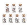 7Pcs Natural Gemstone Chip Healing Crystals Wishing Bottles AJEW-JD00018-2