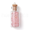 6Pcs Glass Bottles Pendants PALLOY-JF03694-3