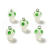 Spray Painted Luminous Resin Pendants RESI-A017-05B-3
