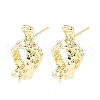 Brass Stud Earring Findings KK-Z106-03G-02-1