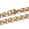 304 Stainless Steel Curb Chain Necklaces NJEW-M150-01G-1