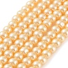 Baking Painted Pearlized Glass Pearl Round Bead Strands HY-Q003-6mm-61-2