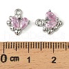 Brass Micro Pave Cubic Zirconia Pendants KK-C107-14A-P-3