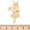 Brass Micro Pave Clear Cubic Zirconia Pendant Necklaces NJEW-M084-01G-02-5