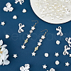 DICOSMETIC 300Pcs 5 Style ABS Plastic Imitation Pearl Beads OACR-DC0001-07-3