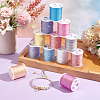 12 Rolls 12 Colors Polyester Sewing Thread OCOR-WH0087-04-5