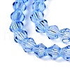 Gradient Color Baking Painted Glass Bead Strands DGLA-A039-T4mm-A020-3