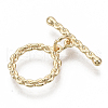 Brass Toggle Clasps X-KK-S354-219-NF-1