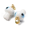 Handmade Lampwork Pendants LAMP-S069-06G-3