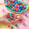82Pcs 32 Style Opaque & Transparent Acrylic Beads MACR-TA0001-24-6