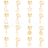 8 Pairs 8 Style 304 Stainless Steel Cuff Earrings EJEW-UN00004-1