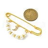 Shell Pearl & Brass Beaded Brooch JEWB-BR00163-3