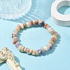 Natural Purple Opal Nuggets Beaded Stretch Bracelets BJEW-JB10035-02-2