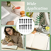  38pcs 14 Styles Zinc Alloy Bookmarks Finding FIND-NB0005-24-6
