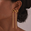 304 Stainless Steel Stud Earrings EJEW-A129-01G-1