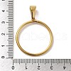 PVD Vacuum Plating 304 Stainless Steel Pendants STAS-B053-09G-3