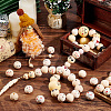    80pcs 8 styles Natural Wood European Beads WOOD-PH0002-68-5