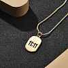 Adjustable Brass Hollow 11:11 Number Oval Pendant Necklaces NJEW-NH0001-06G-5