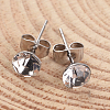 304 Stainless Steel Grade A Rhinestone Ear Studs EJEW-JE02024-2