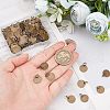 SUPERFINDINGS 100Pcs Brass Stamping Blank Tag Charms KK-FH0002-60AB-4