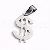 Non-Tarnish 304 Stainless Steel Pendants X-STAS-I127-021P-1