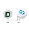 Opaque White Acrylic Beads SACR-YW0001-23A-2