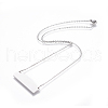 304 Stainless Steel Pendant Necklaces NJEW-E141-20P-1