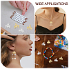 GOMAKERER 120Pcs 2 Colors Alloy Chandelier Component Links DIY-GO0003-53-7