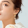 Unicraftale 12Pcs 2 Colors Brass Stud Earring Findings KK-UN0001-95-6