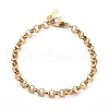 Men's 304 Stainless Steel Rolo Chain Bracelets BJEW-JB05995-02-1
