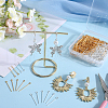 SOFPLATE 600Pcs 2 Colors Brass Eye Pin KK-SP0001-68A-4