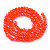 Electroplate Glass Beads Strands EGLA-A034-T1mm-L29-2