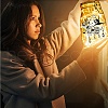 PVC Lamp Film for DIY Colorful Light Hanging Lamp Frosted Glass Jar DIY-WH0408-029-6