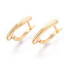 Brass Hoop Earring Findings KK-N267-23B-G-1