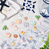 SUNNYCLUE 100Pcs 2 Styles Beach Theme Opaque Resin Decoden Cabochons CRES-SC0002-93-4