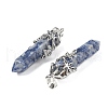 Natural Blue Spot Jasper Pendants G-M450-01P-11-2