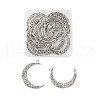 Tibetan Style Alloy Pendants TIBE-TA0001-08AS-1