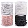   26 Yards 4 Colors Polyester Centipede Braid Lace Trimming OCOR-PH0003-95-1