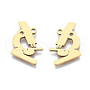 Ion Plating(IP) 201 Stainless Steel Pendants STAS-T044-241G-2