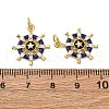 Brass Micro Pave Cubic Zirconia Pendants KK-S525-06G-4