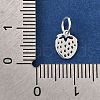 925 Sterling silver Hollow Strawberry Charms STER-D306-02S-3