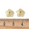 Flower Brass Bead Caps KK-F892-34G-04-2