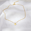 Simple Stainless Steel Heart Pendant Necklaces for Women's Daily Wear SC0258-2-1
