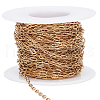 Beebeecraft 10M PVD Vacuum Plating 304 Stainless Steel Paperclip Chains CHS-BBC0001-07-1