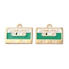 Alloy Enamel Pendants ENAM-O001-11K-G-1