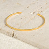 European & American Style 304 Stainless Steel Plain Bangles UM3618-2-2