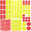 Gorgecraft 2 Sheet 2 Color Waterproof Plastic Reflective Sticker DIY-GF0004-87-1