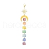 Electroplated Natural Quartz Pendant Decoration HJEW-JM02113-1