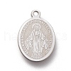 Tarnish Resistant 304 Stainless Steel Charms X-STAS-M228-R01-P-1