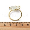 Natural Fluorite Cuff Rings RJEW-B122-02G-06-5